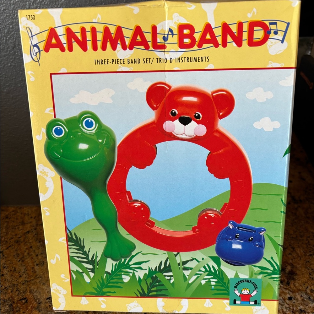 Discovery Toys NIB Animal 3 piece band toy